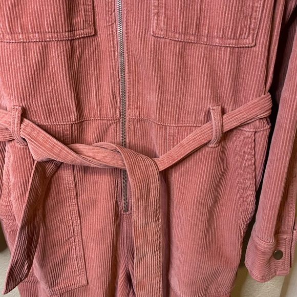 Rose Pink Topshop Corduroy Boiler Suit Jumpsuit - Picture 7 of 9